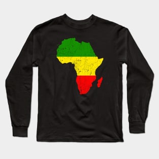 Africa vintage map for Africans Long Sleeve T-Shirt